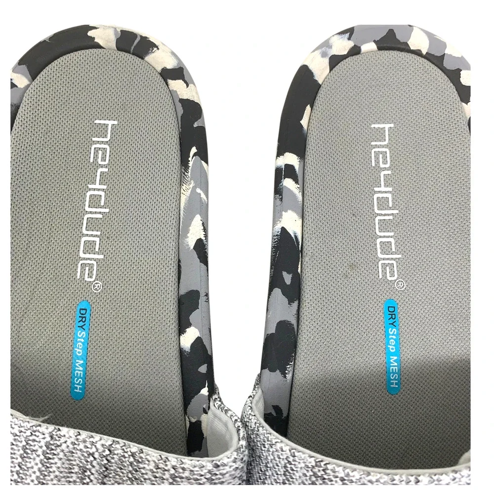 HEYDUDE Phoenix Slide Sandals Men's US 12 EU 46 Gray Quarry Camo Comfort Slip On